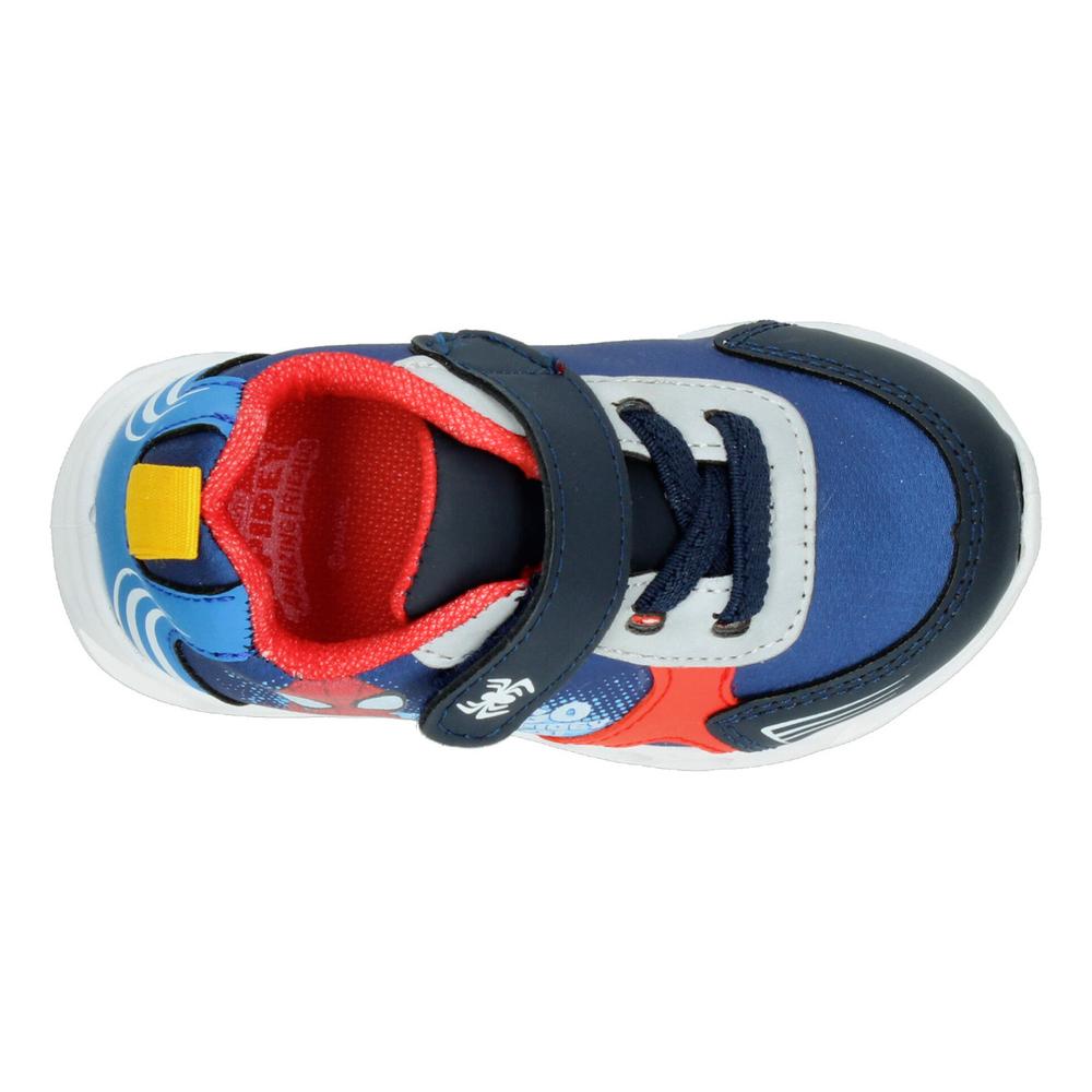 Foto 9 pulgar | Tenis Niño Marvel Azul Deportivo Casual Cómodo Ligero Superhéroe Spiderman Velcro Ajustable Rojo