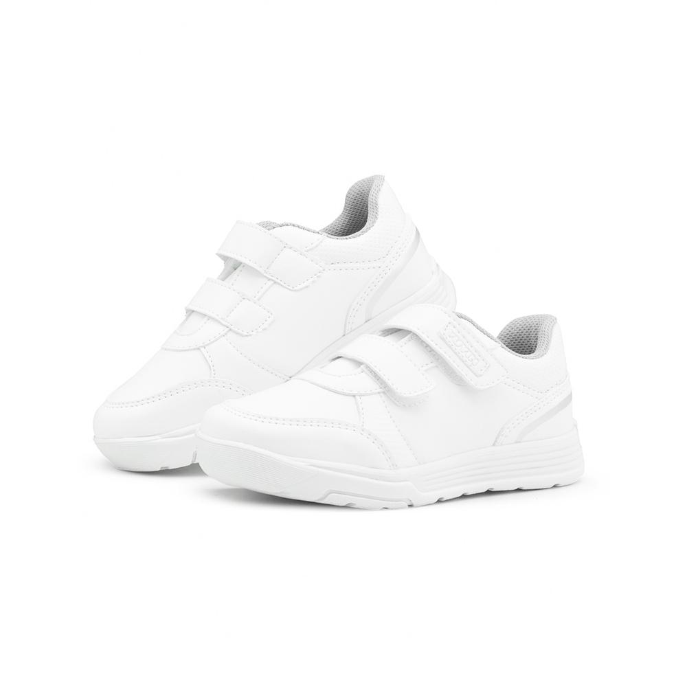 Tenis Escolar Deportivo Para Niño Yuyin Con Antiderrapante Blanco