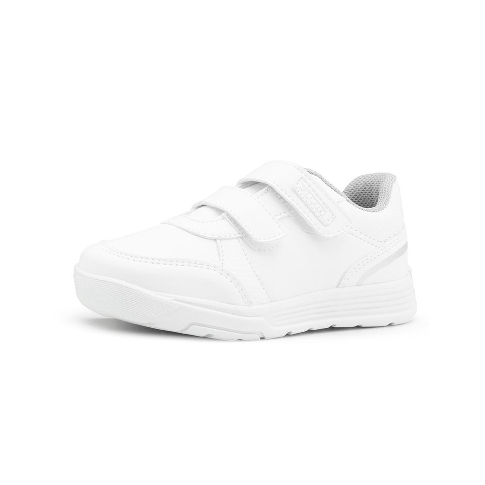 Foto 3 | Tenis Escolar Para Niño Yuyin Running Suela Antiderrapante Blanco