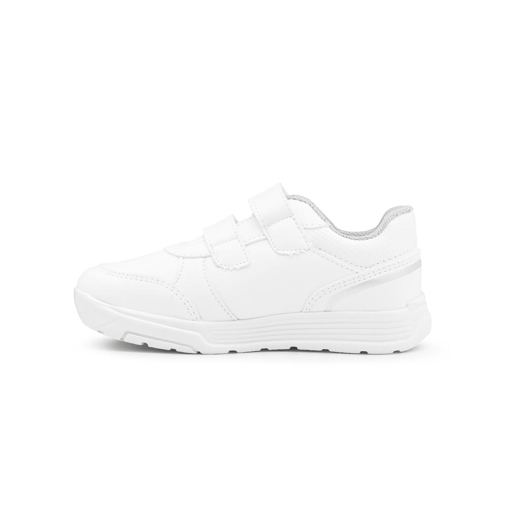 Foto 5 | Tenis Escolar Para Niño Yuyin Running Suela Antiderrapante Blanco
