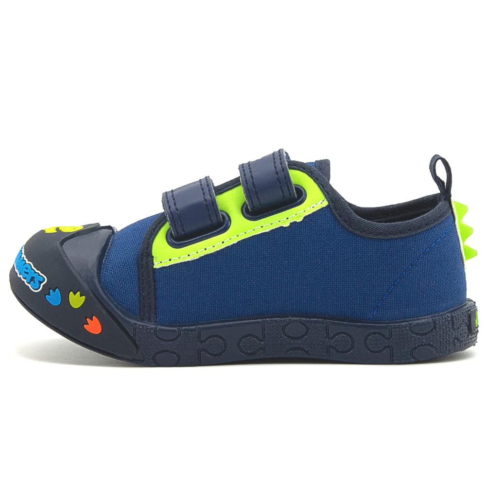 Foto 7 pulgar | Tenis Para Niño Bubble Gummers Dinosaurio Puntera Protección Azul Marino