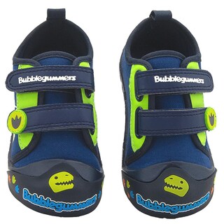 Foto 8 | Tenis Para Niño Bubble Gummers Dinosaurio Puntera Protección Azul Marino