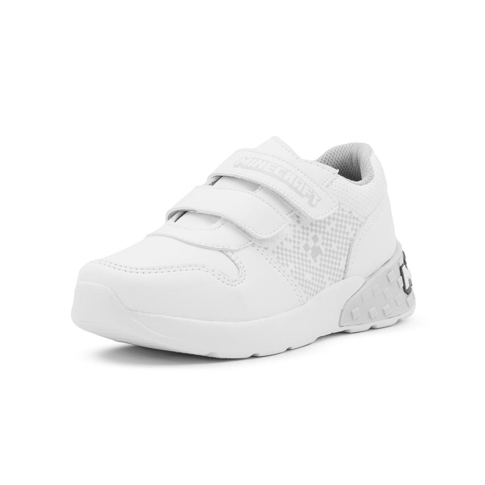 Foto 5 pulgar | Tenis Para Niño Deportivo Escolar Yuyin Minecraft Blanco Blanco