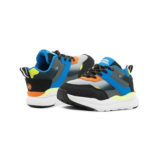 Foto 2 | Tenis Niño Bubble Gummers Negro/rey Solid Antiderrapante Negro
