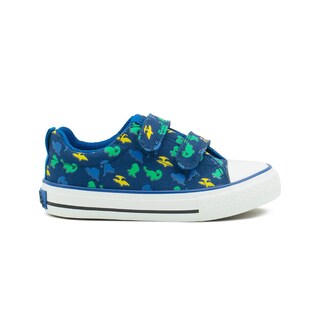 Foto 1 | Tenis Para Niño Choclo Bubble Gummers Dinosaurios Azul Verde Oscuro