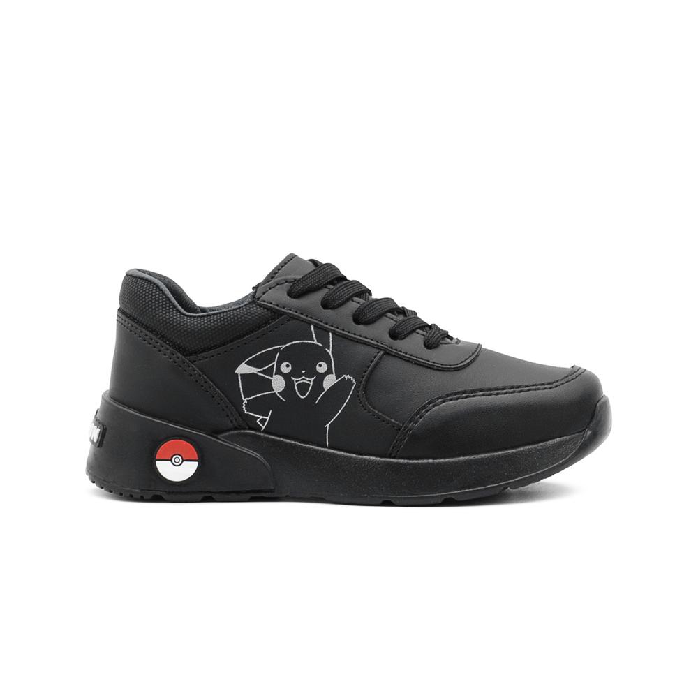 Foto 2 pulgar | Tenis Escolares Yuyin Para Niño Pokémon Picachu Antiderrapante Negro