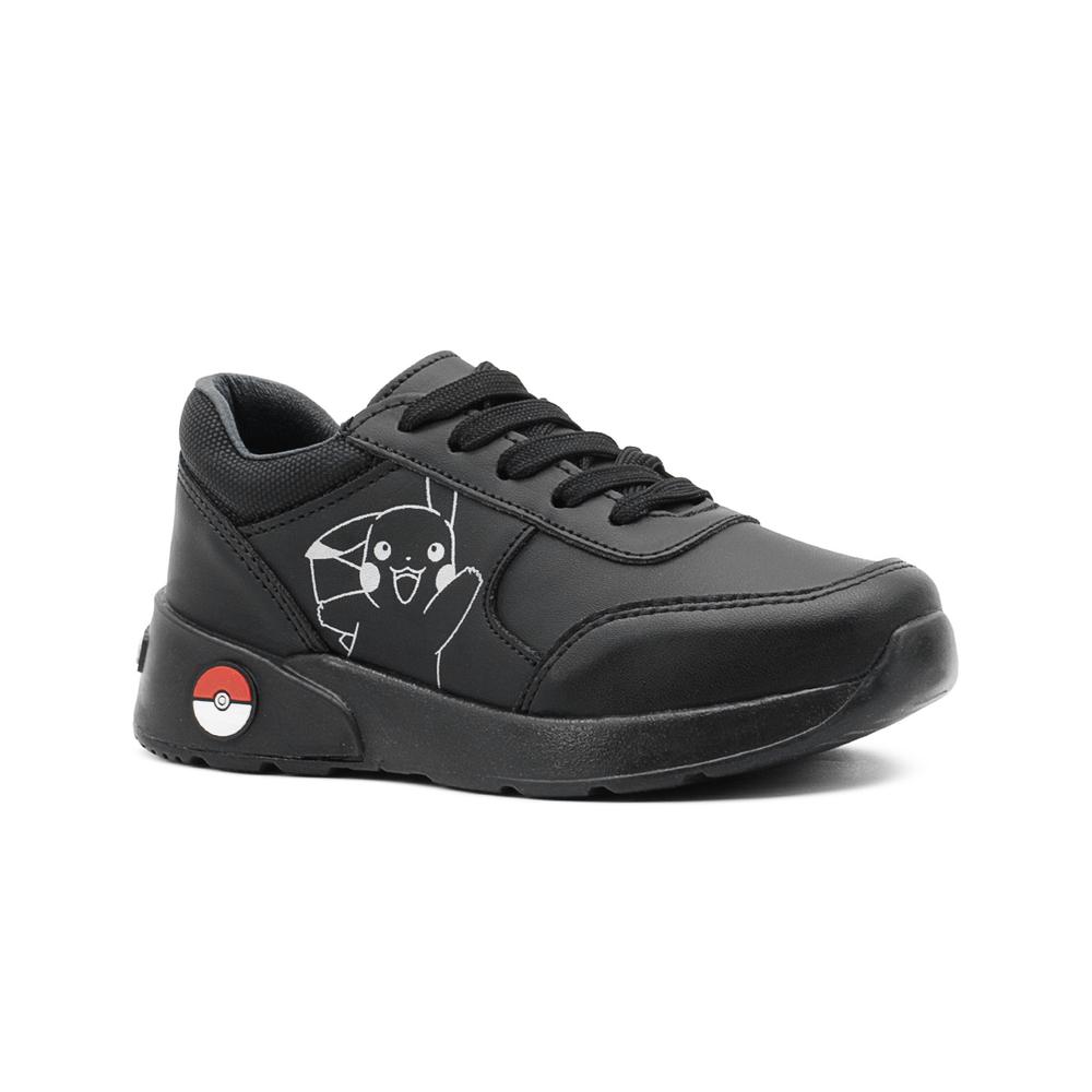 Foto 6 pulgar | Tenis Escolares Yuyin Para Niño Pokémon Picachu Antiderrapante Negro