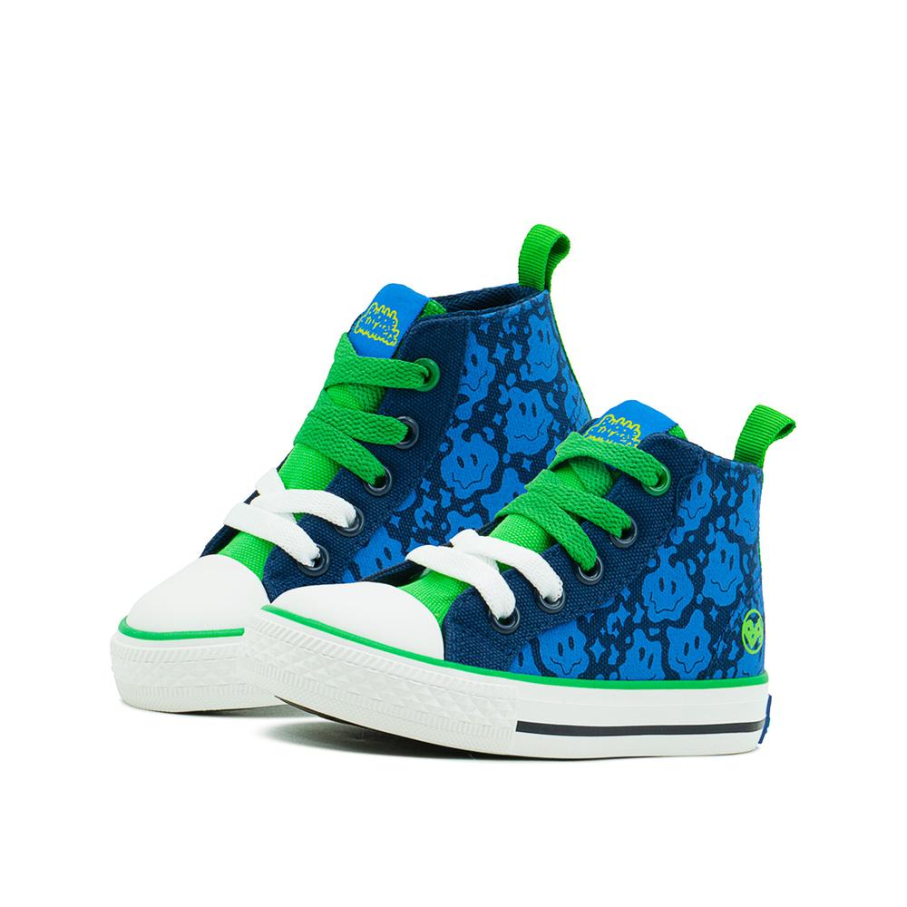 Foto 1 | Tenis Bota Bubble Gummers Totti Para Niño Casuales 13-21 Azul Marino