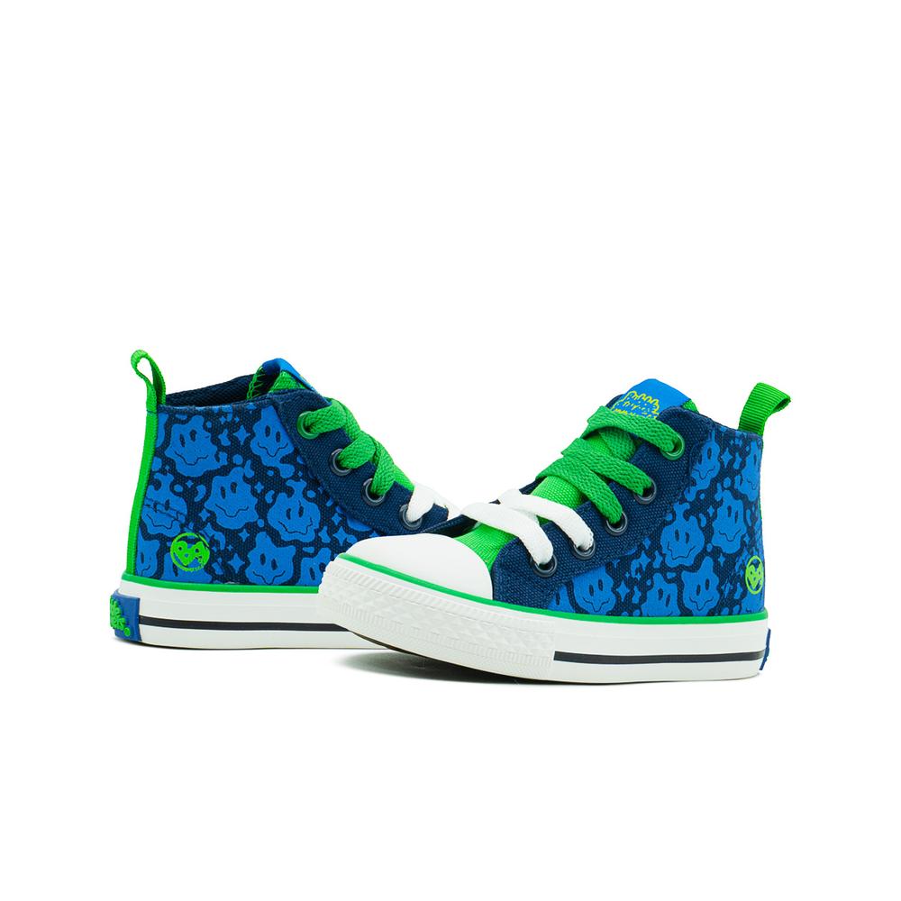 Foto 3 | Tenis Bota Bubble Gummers Totti Para Niño Casuales 13-21 Azul Marino