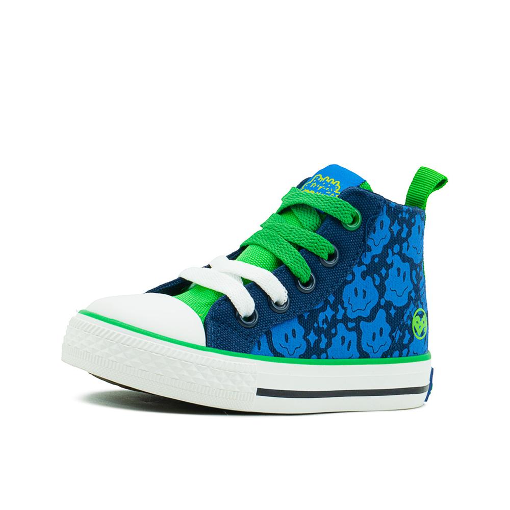 Foto 5 pulgar | Tenis Bota Bubble Gummers Totti Para Niño Casuales 13-21 Azul Marino