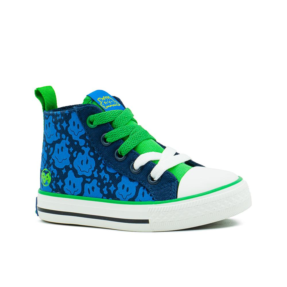 Foto 6 pulgar | Tenis Bota Bubble Gummers Totti Para Niño Casuales 13-21 Azul Marino