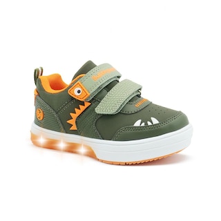Foto 5 | Tenis Bubble Gummers Trebor Para Niño Doble Velcro Con Luces Verde