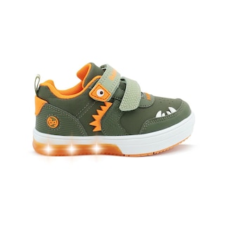 Foto 7 | Tenis Bubble Gummers Trebor Para Niño Doble Velcro Con Luces Verde