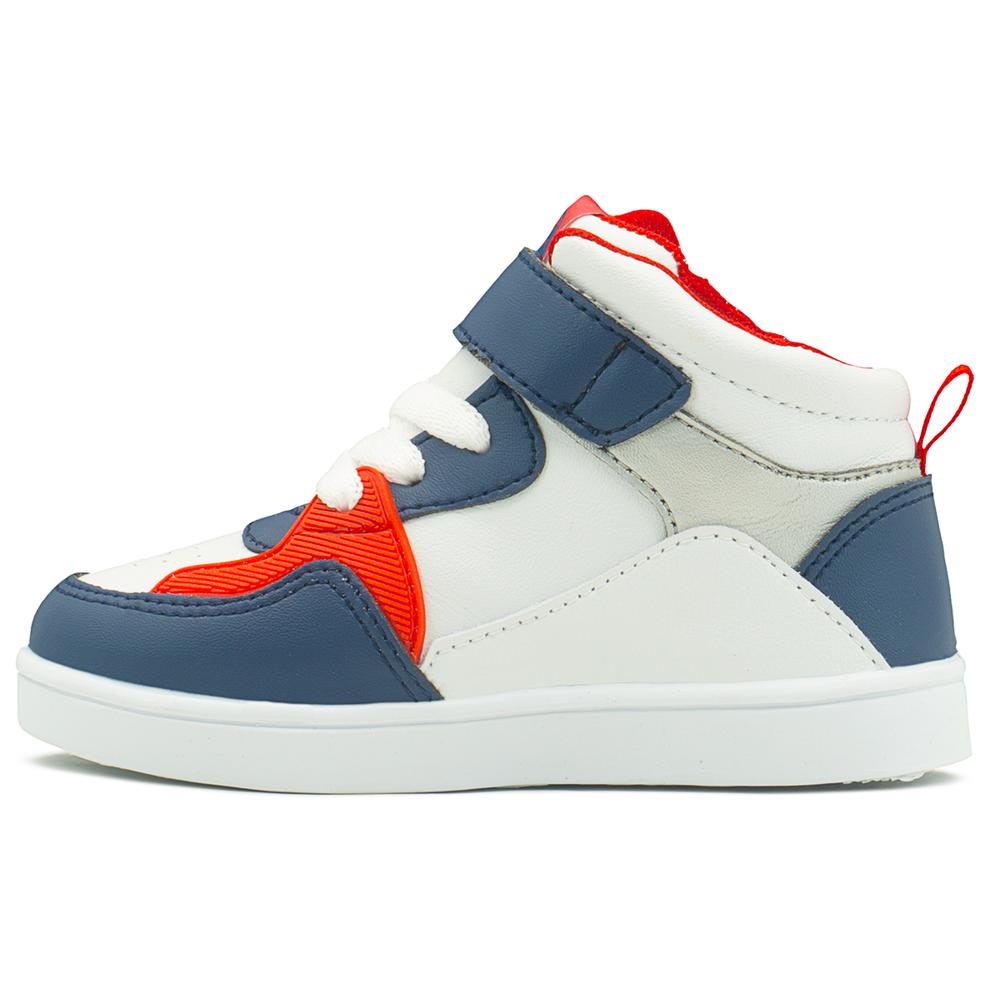 Foto 4 | Tenis Niño Bubble Gummers Bota Blanco Marino 17-23 Blanco