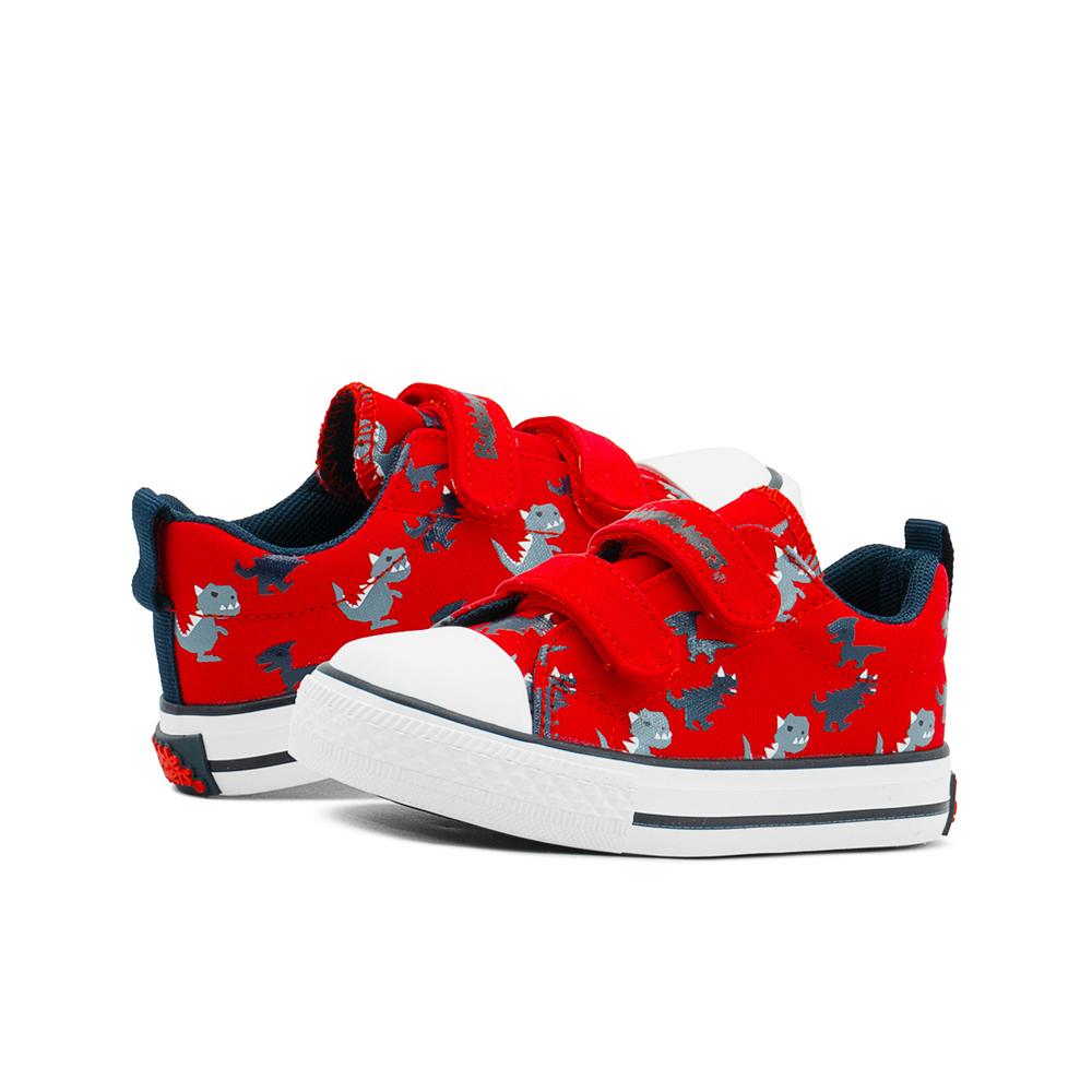 Foto 2 | Tenis Bubble Gummers Terry I Para Niño Dinosaurios En Rojo Rojo