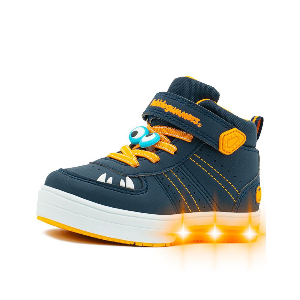 Foto 6 pulgar | Tenis Bubble Gummers Triceratops Para Niño Con Luces Velcro Azul Marino