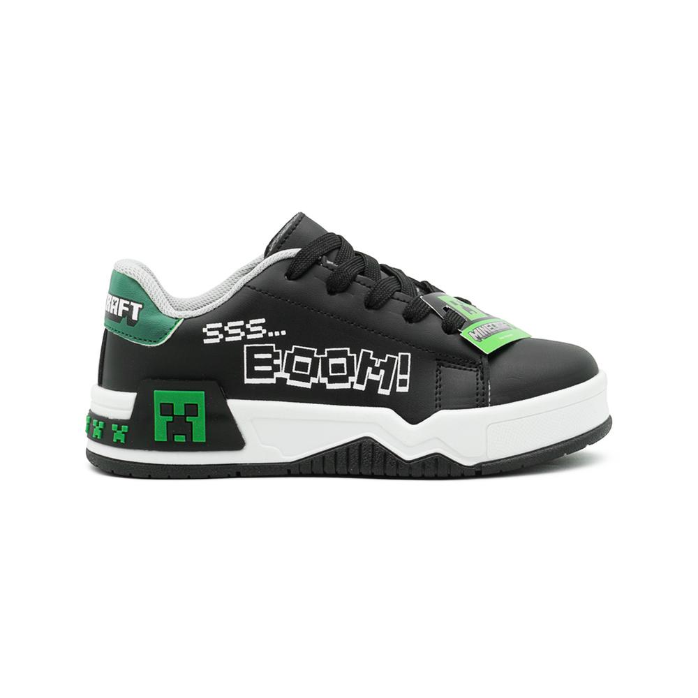 Tenis Yuyin Para Niño Creeper Minecraft Antiderrapante Casual Negro
