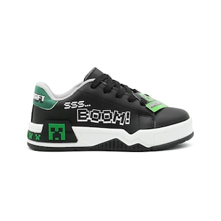 Foto 1 | Tenis Yuyin Para Niño Creeper Minecraft Antiderrapante Casual Negro