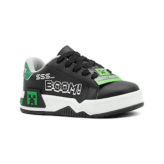 Foto 5 | Tenis Yuyin Para Niño Creeper Minecraft Antiderrapante Casual Negro