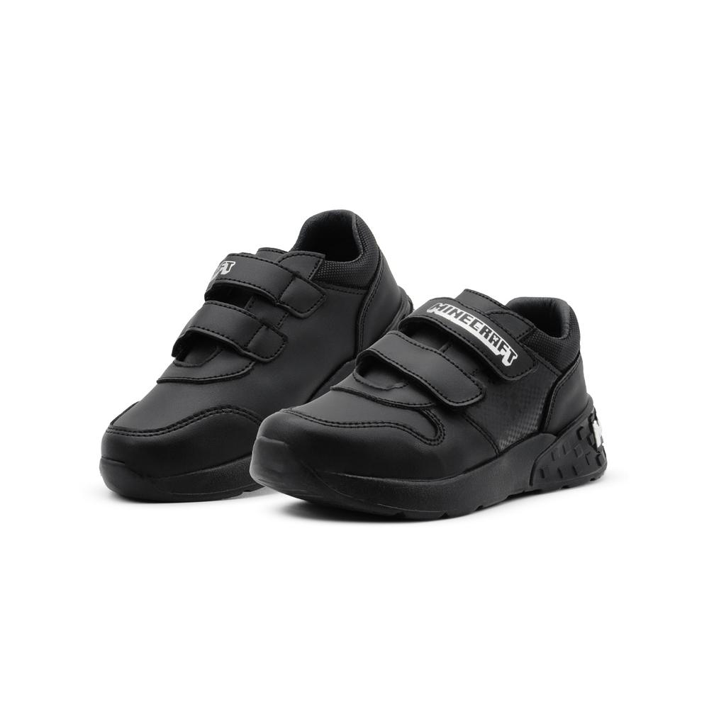 Foto 3 pulgar | Tenis Escolar Para Niño Yuyin Minecraft Creeper Negro Negro