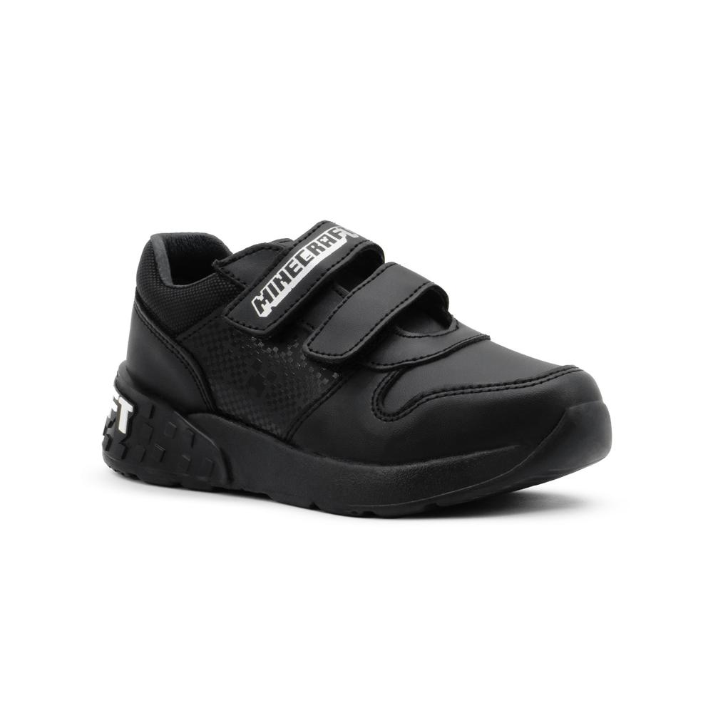Foto 6 pulgar | Tenis Escolar Para Niño Yuyin Minecraft Creeper Negro Negro