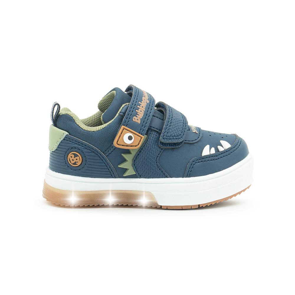 Foto 6 | Tenis Bubble Gummers Para Niño Con Luces Dinosaurio Marino Azul Marino