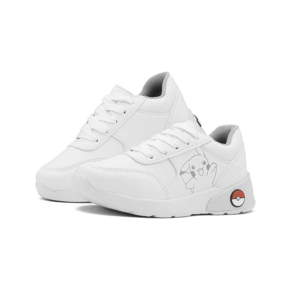 Foto 3 pulgar | Tenis Escolares Yuyin Para Niño Pokemon Picachu Casual Blanco