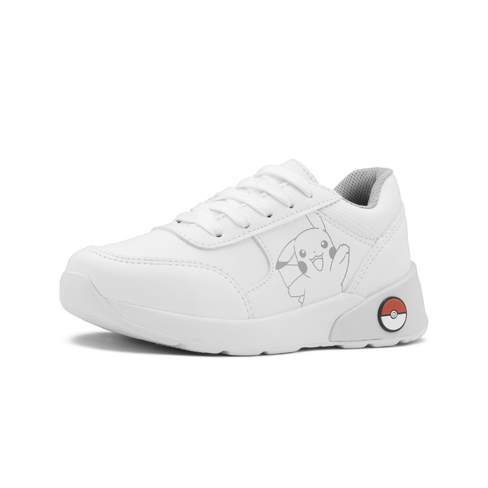Foto 5 pulgar | Tenis Escolares Yuyin Para Niño Pokemon Picachu Casual Blanco