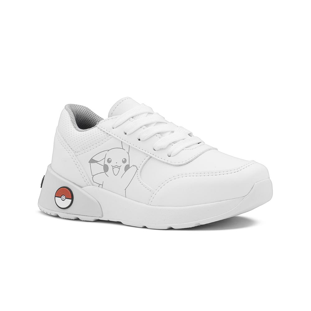 Foto 6 pulgar | Tenis Escolares Yuyin Para Niño Pokemon Picachu Casual Blanco