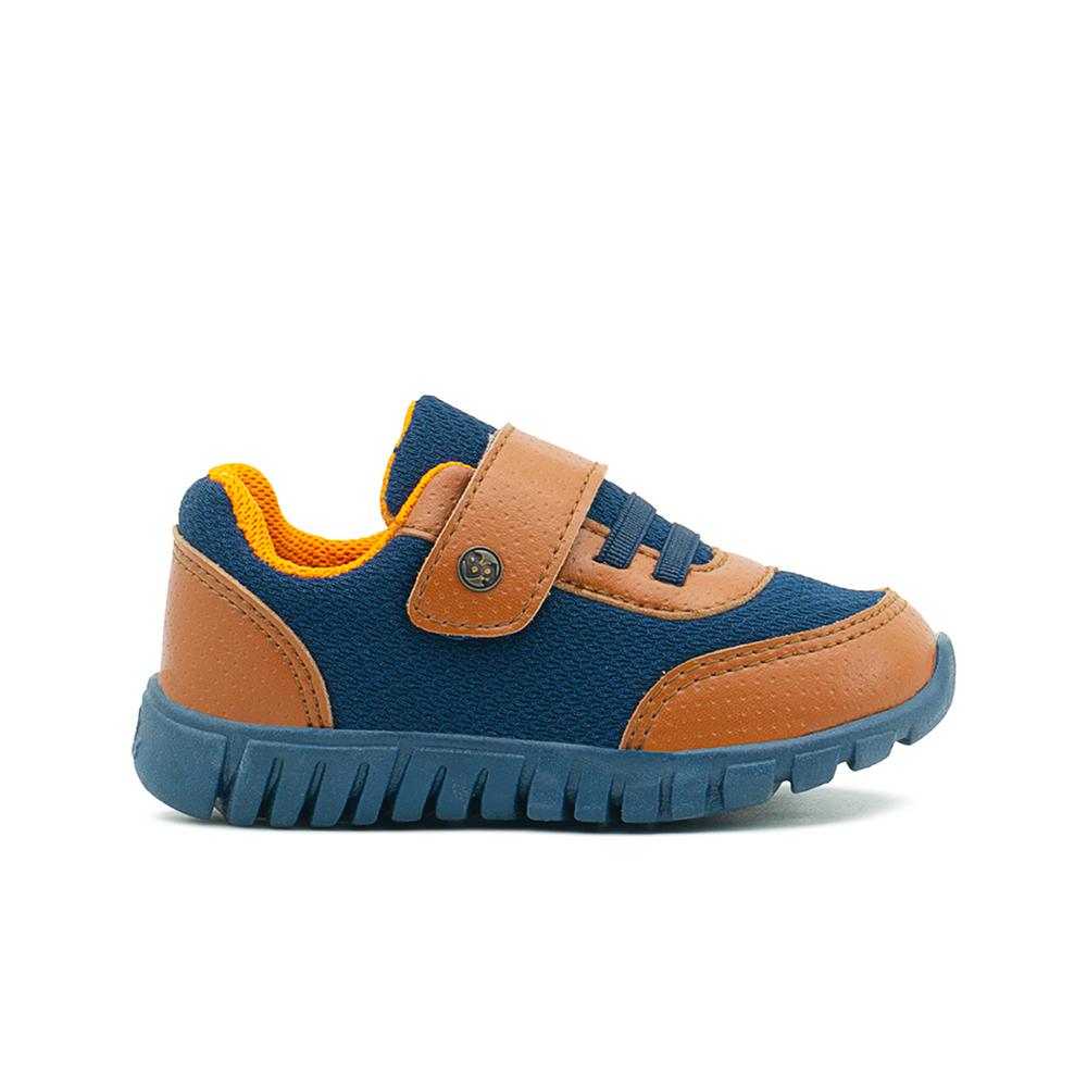 Foto 8 pulgar | Tenis Bubble Gummers  Para Niños Oscar Velcro Camel/marino Beige