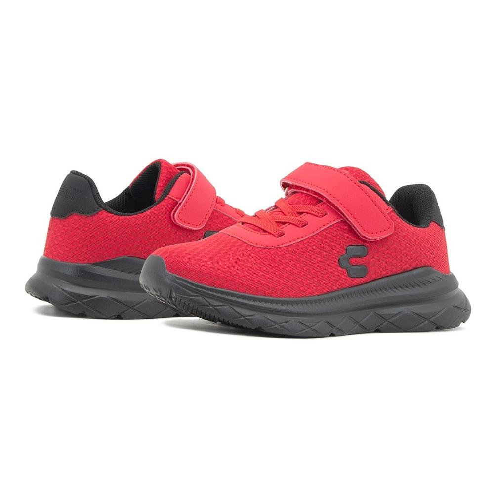 Foto 4 pulgar | Tenis Charly Kids Deportivo Running Niño Rojo/negro 15-21.5 Rojo