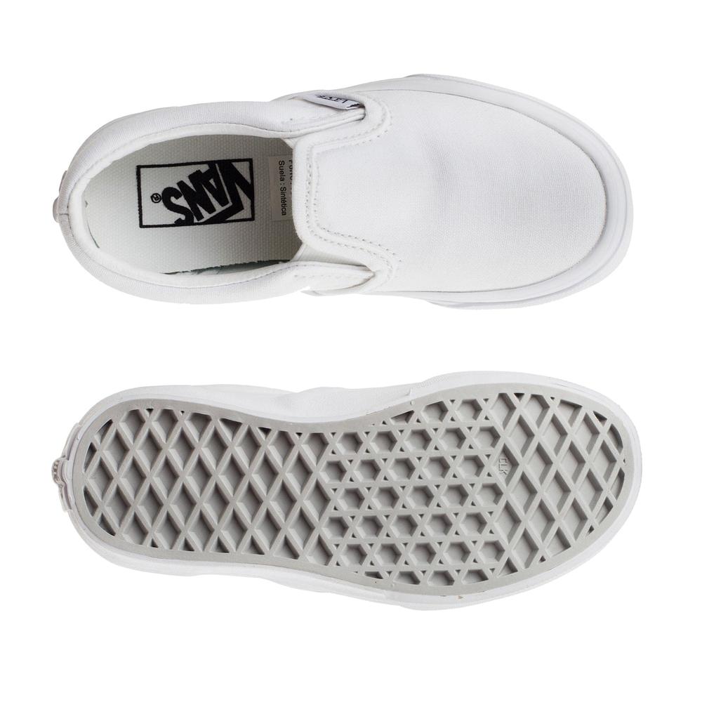 Foto 3 pulgar | Tenis Vans Classic Slip On Y - 0zbuens - Blanco - Niños Blanco
