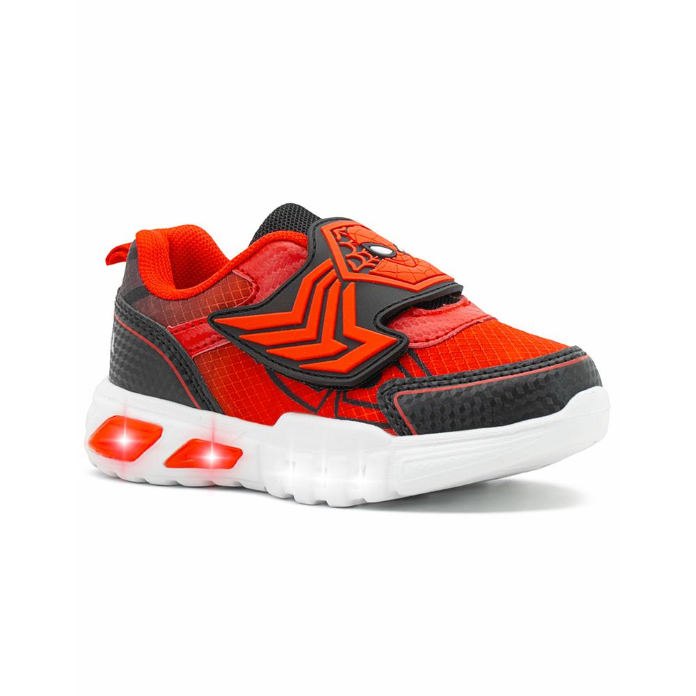 Foto 6 pulgar | Tenis Tropicana Para Niño Personaje Spiderman Casual Con Luces Led Rojo Rojo