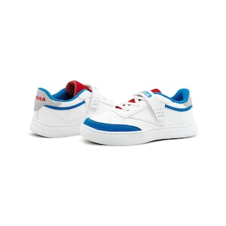 Foto 2 | Tenis Sneakers Pirma Para Niño Urbano Cómodo Blanco/azul Rey Blanco