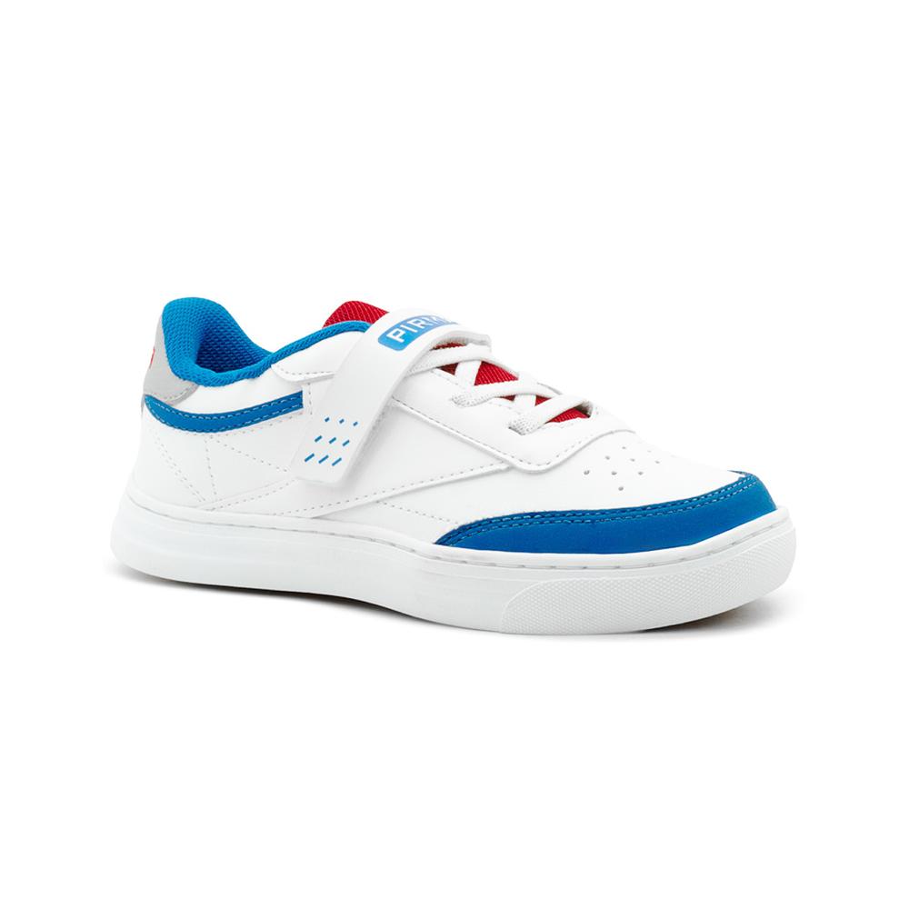 Foto 5 pulgar | Tenis Sneakers Pirma Para Niño Urbano Cómodo Blanco/azul Rey Blanco