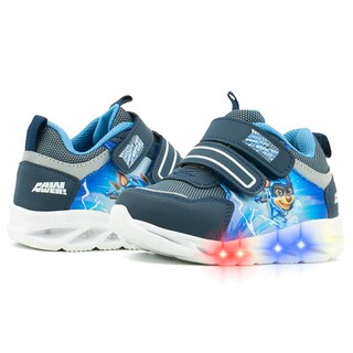 Foto 2 | Tenis Paw Patrol Para Niño Luz Led Textil Marino 12-17 Azul Marino