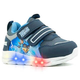 Foto 4 | Tenis Paw Patrol Para Niño Luz Led Textil Marino 12-17 Azul Marino