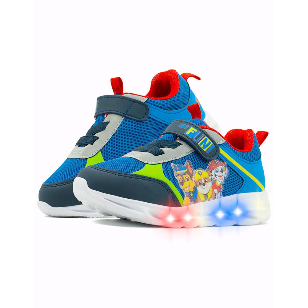Foto 2 pulgar | Tenis Luces Tropicana Azul Niño Paw Patrol Antiderrapante Azul