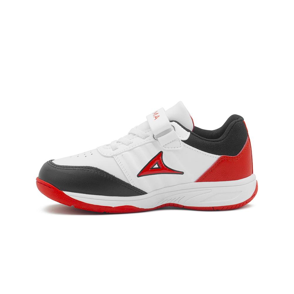 Foto 6 | Tenis Pirma Sneakers Novak Para Niño Transpirables Blanco/rojo Blanco