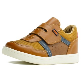Foto 3 | Tenis Para Niño Casual De Piel Ajustable Con Antideslizante Beige