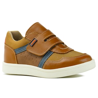 Foto 4 | Tenis Para Niño Casual De Piel Ajustable Con Antideslizante Beige