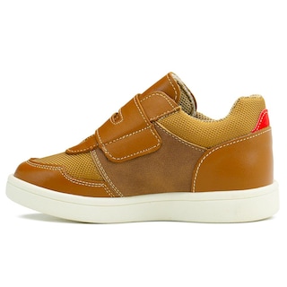 Foto 5 | Tenis Para Niño Casual De Piel Ajustable Con Antideslizante Beige