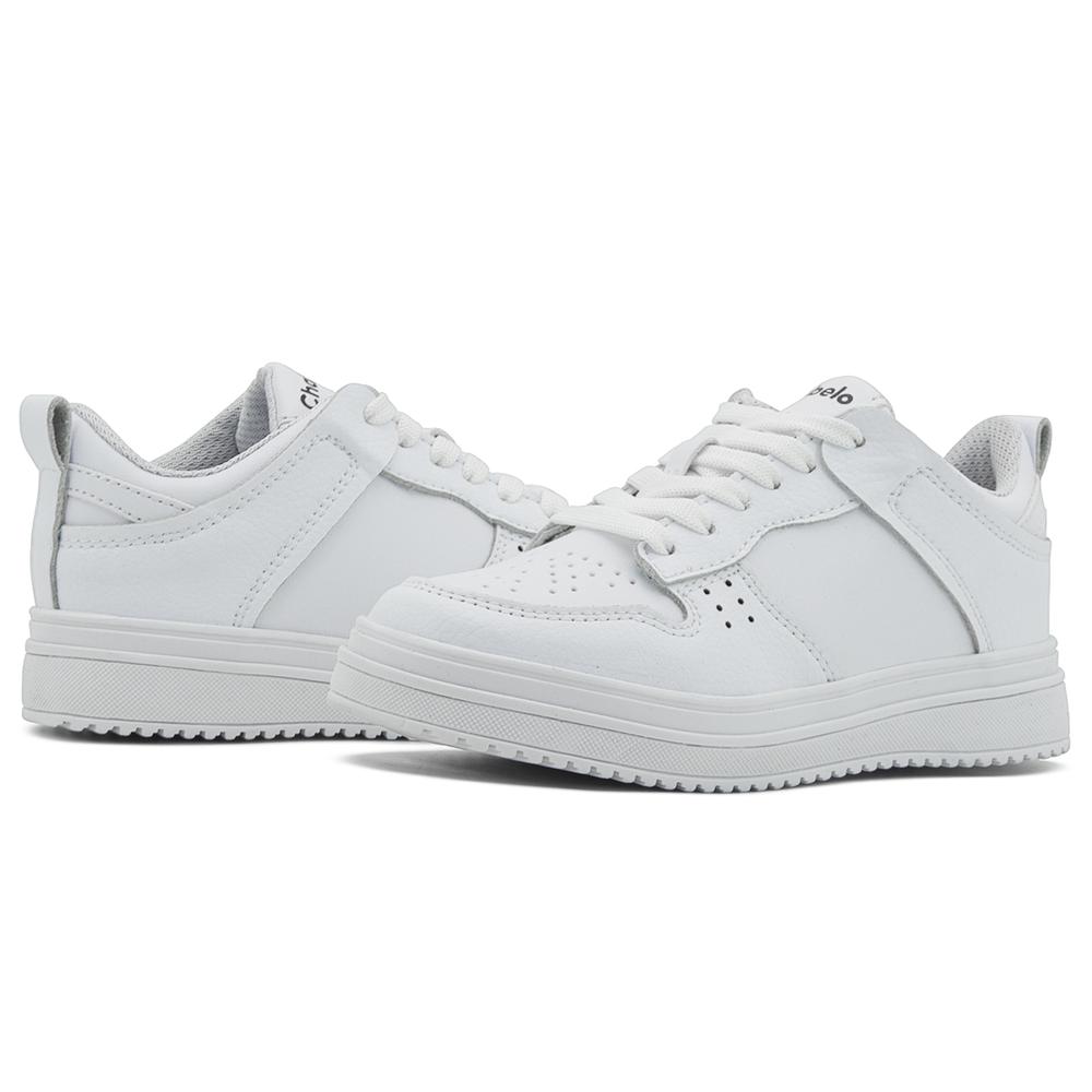 Foto 3 pulgar | Tenis Chabelo Para Niño Escolar Estilo Urbano Blanco 18-26.5 Blanco