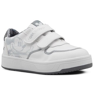 Foto 4 | Tenis Escolar Blanco Para Niño Mickey Mouse Doble Velcro Blanco