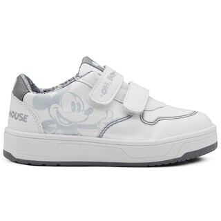 Foto 6 | Tenis Escolar Blanco Para Niño Mickey Mouse Doble Velcro Blanco