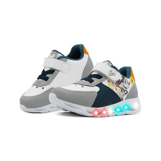 Foto 1 | Tenis Luces Tropicana Niño Mickey Mouse Antiderrapante 12-17 Blanco