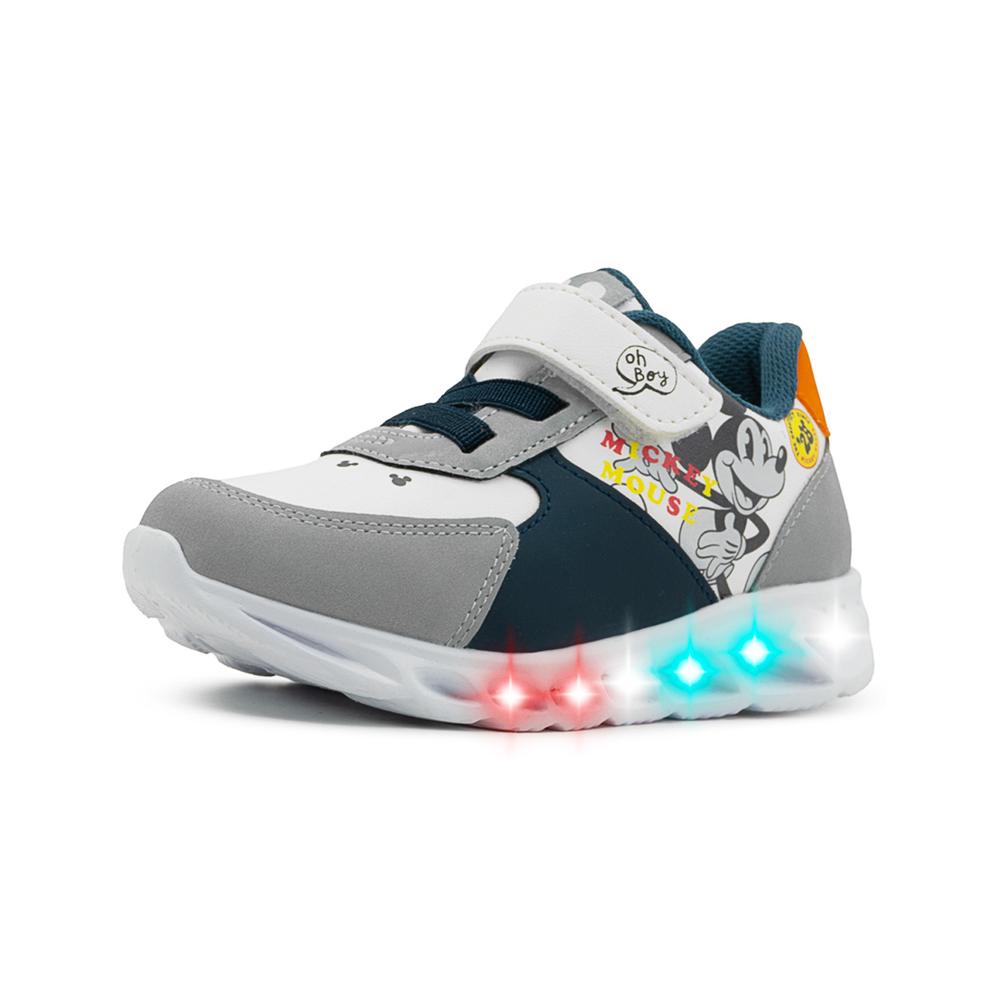 Foto 3 | Tenis Luces Tropicana Niño Mickey Mouse Antiderrapante 12-17 Blanco