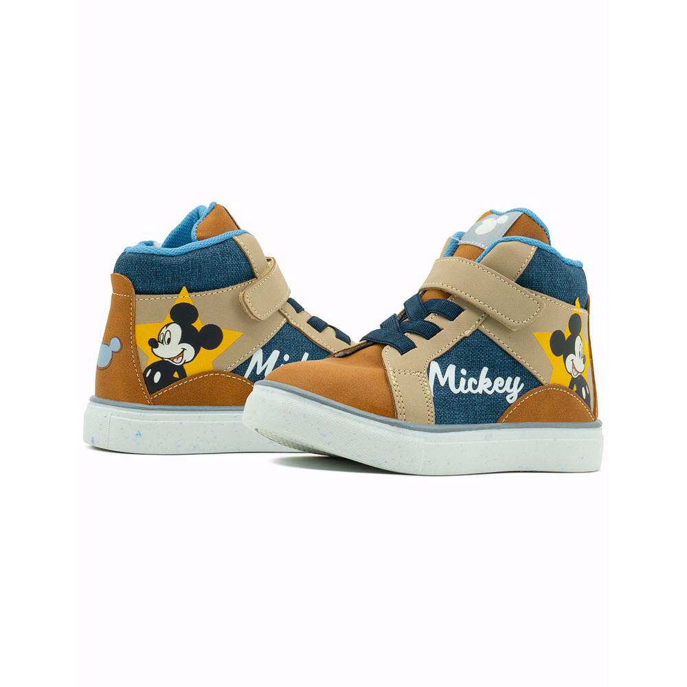 Foto 3 pulgar | Tenis Bota Tropicana Niño Camel Mickey Mause Casual 12-17 Beige