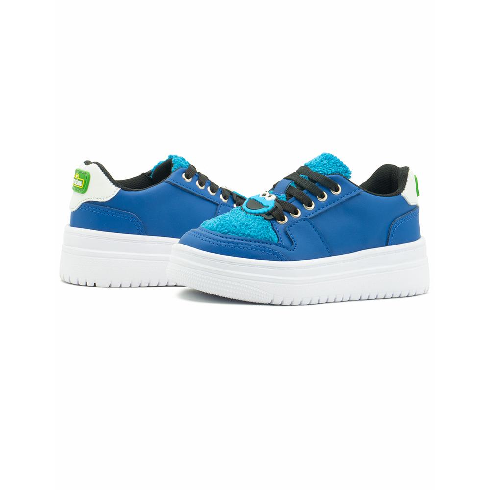 Foto 4 pulgar | Tenis Karsten Para Niño Plaza Sésamo Come Galletas Casuales Azul