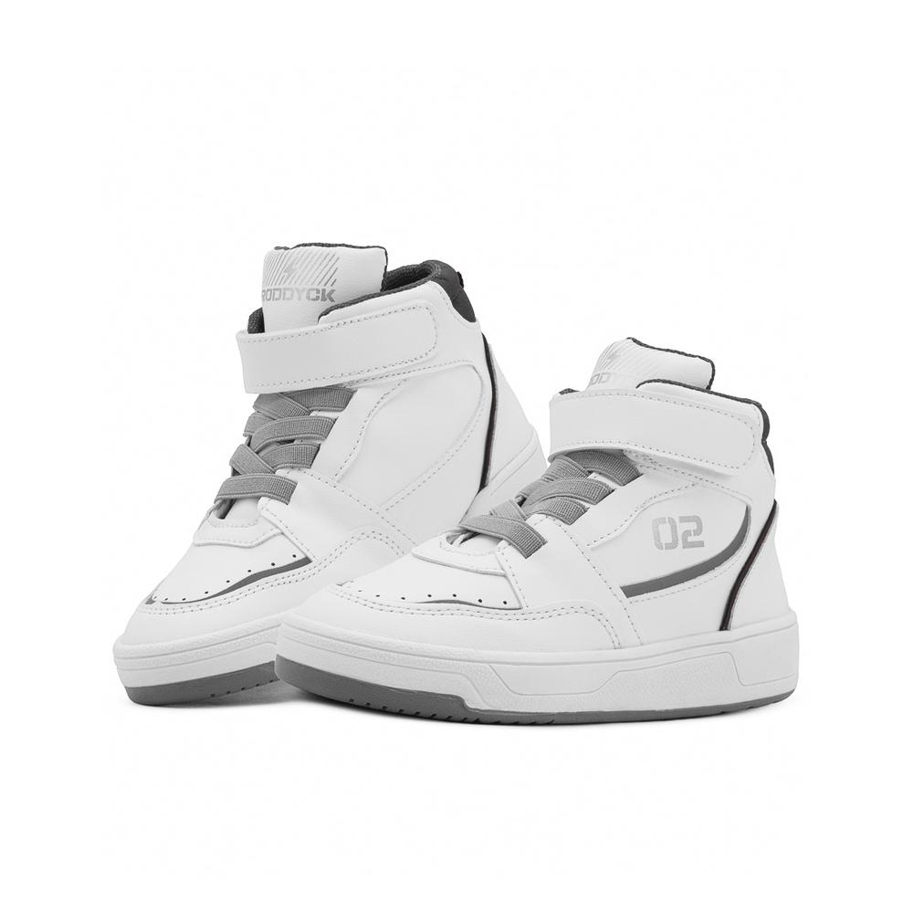 Foto 2 pulgar | Tenis Bota Niño Roddyck Casual Blanco Ajuste Velcro 18-21 Blanco